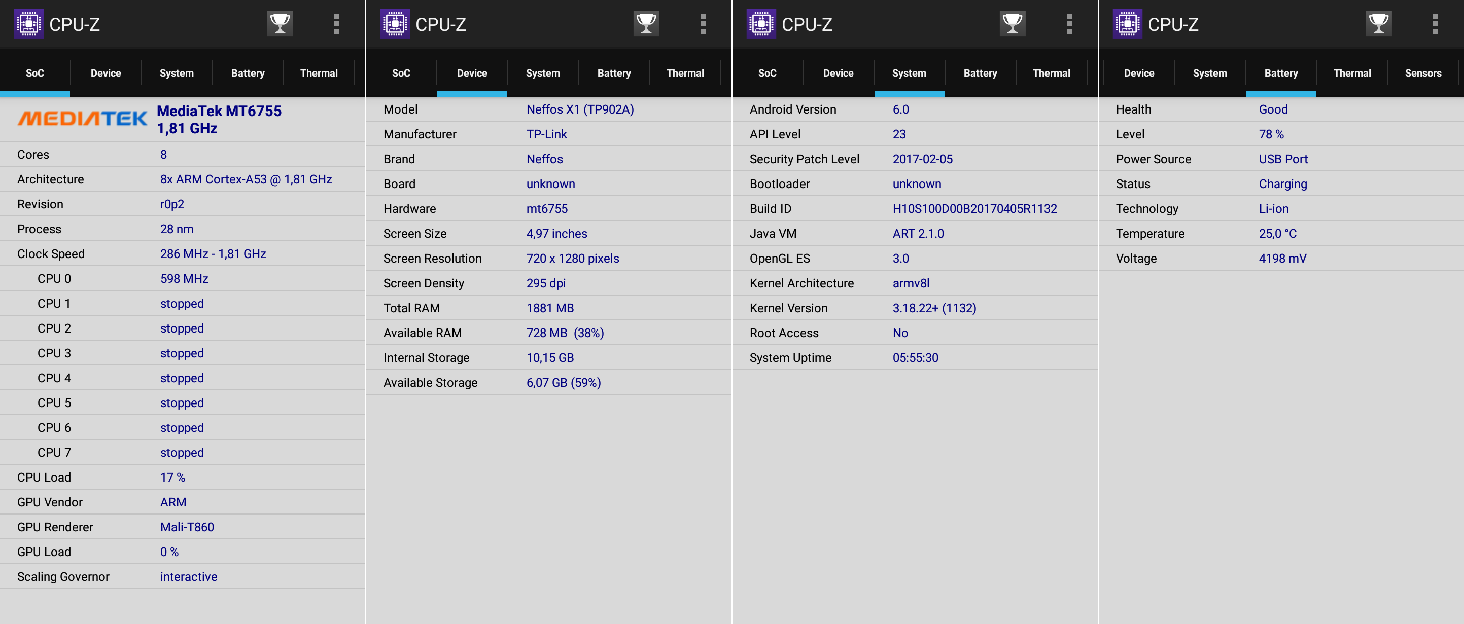 neffos-x1-tp-link-smartfon-benchmark-cpu-z