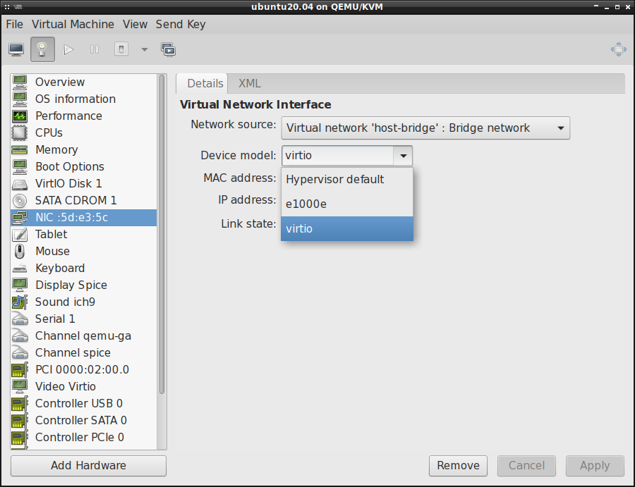virtualization-kvm-qemu-virtio-config-nic-network