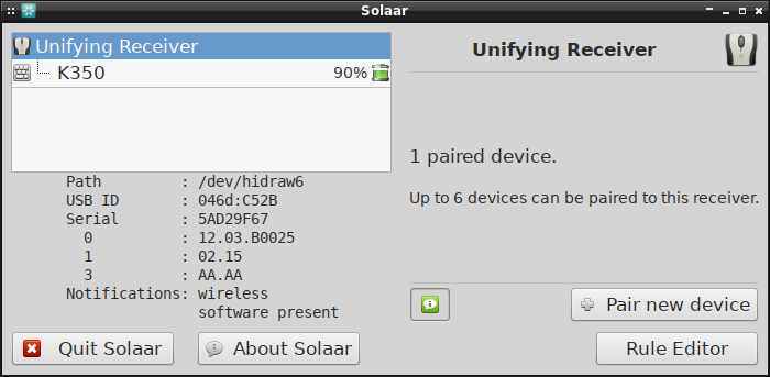 solaar-logitech-unifying